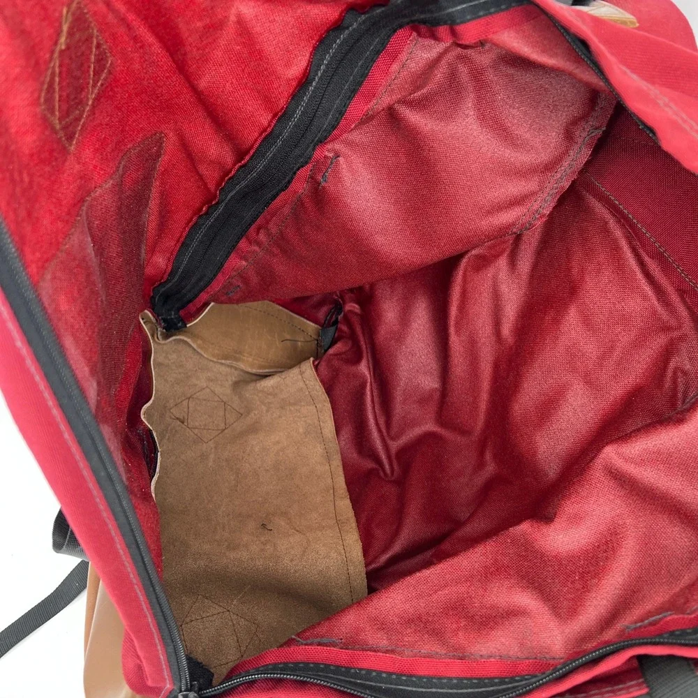 Vintage JanSport USA Leather Bottom Backpack‎ Rucksack Day Pack 80s 90s